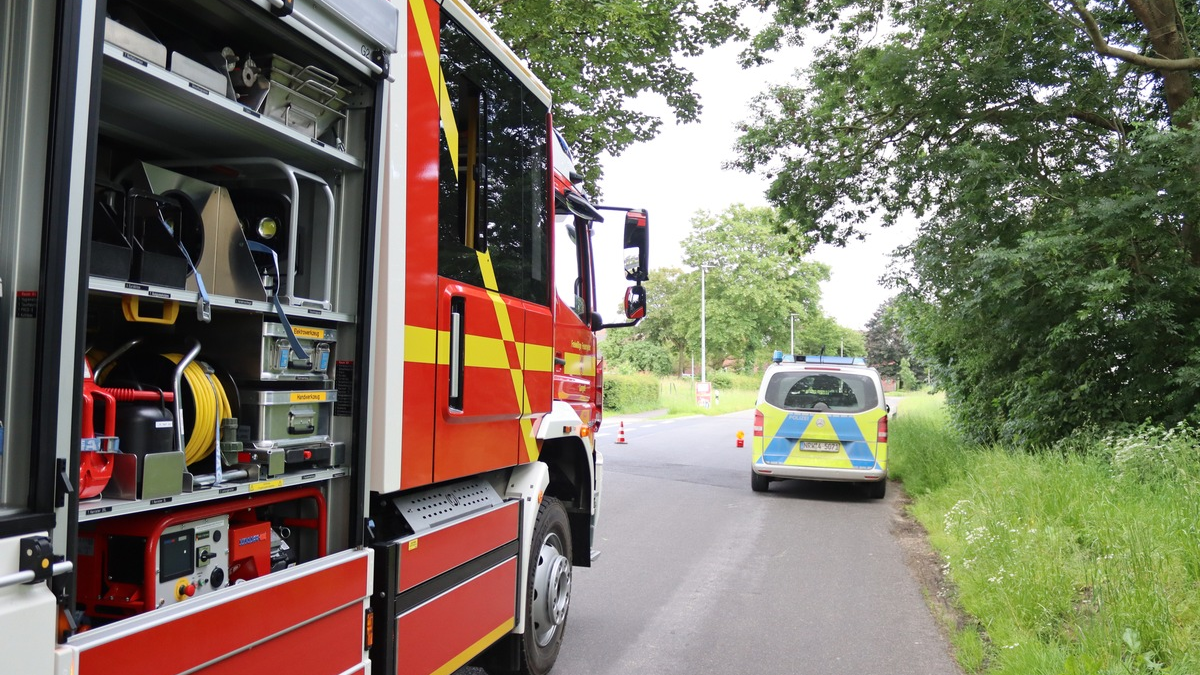 FW Gangelt: Schwerverletzte bei Unfall in Gangelt - Foto: presseportal.de