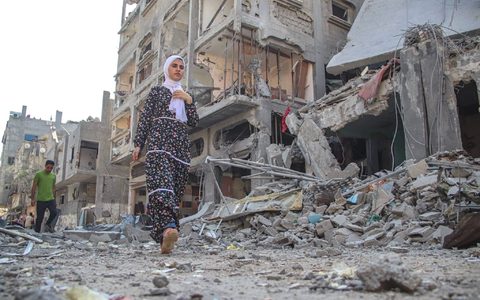 Die islamistische Hamas sei immer noch stark. Israel hat sich zum Ziel gesetzt, die Terrororganisation militärisch zu zerschlagen. Die Bevölkerung im Gazastreifen leidet. - Foto: Hashem Zimmo/TheNEWS2 via ZUMA Press Wire/dpa