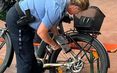POL-DA: Heppenheim: 55 Fahrräder codiert und registriert - Foto: presseportal.de