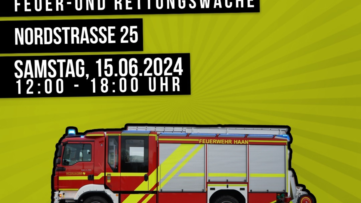 FW-HAAN: Tag der offenen Tür bei der Feuerwehr Haan - Foto: presseportal.de