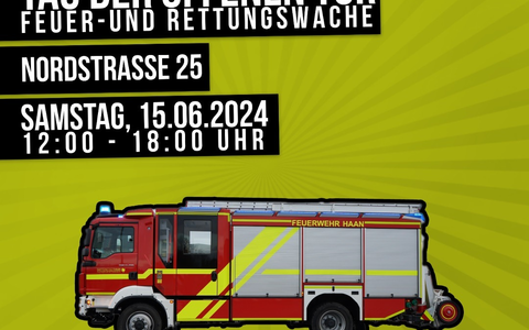 FW-HAAN: Tag der offenen Tür bei der Feuerwehr Haan - Foto: presseportal.de