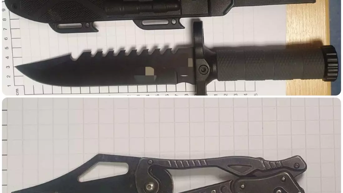 BPOL NRW: Mitarbeiter mit Schlägen bedroht - Bundespolizisten stellen Messer sicher - Bild: presseportal.de