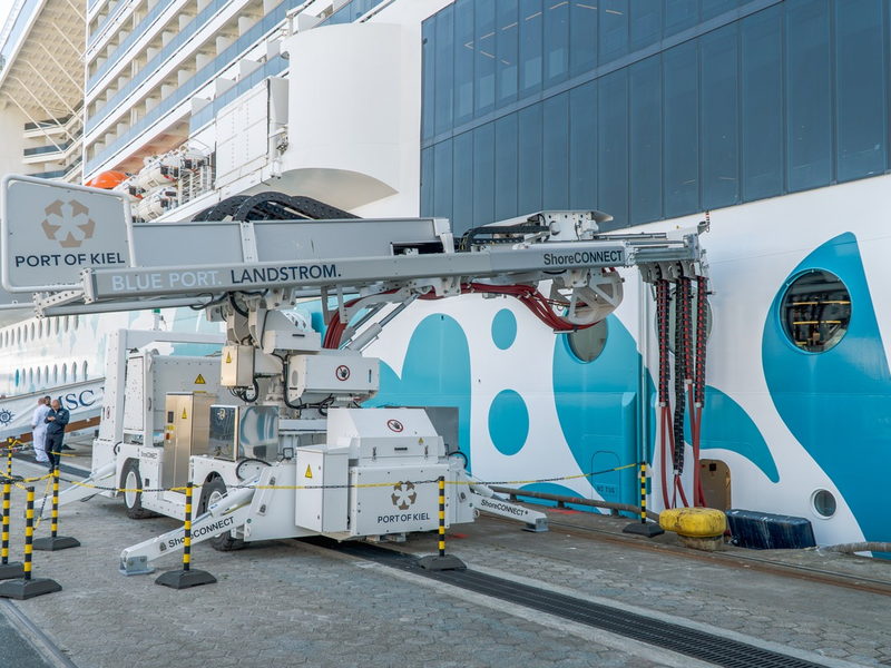 MSC Cruises bezieht ab sofort Landstrom in allen deutschen Häfen, die von MSC Kreuzfahrtschiffen angelaufen werden - Foto: presseportal.de