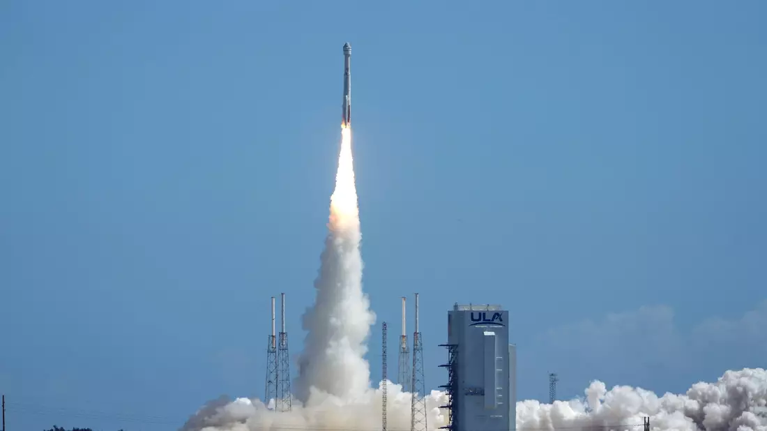 Der «Starliner» besteht aus einer rund drei Meter hohen Kapsel für die Besatzung und einem Servicemodul. - Bild: John Raoux/AP/dpa