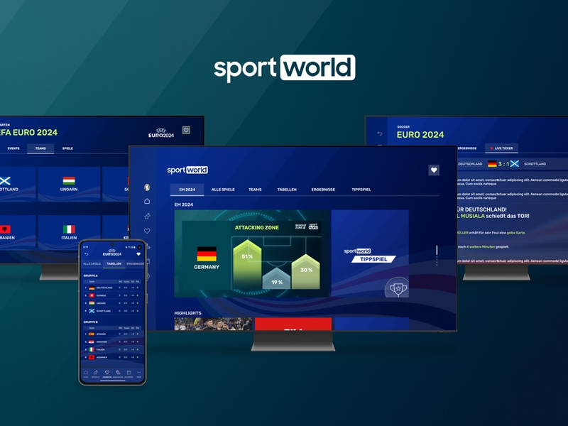 Weltweiter Launch: Sportworld bringt innovative, datenbasierte FAST-Sender zur EURO 2024 auf den Markt - Foto: presseportal.de