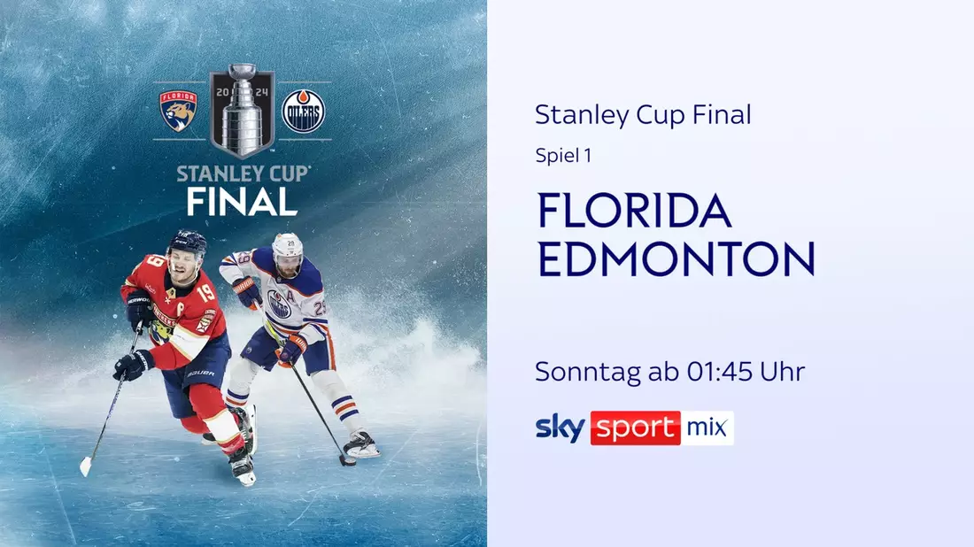 Leon Draisaitl dem großen Traum zum Greifen nah: die komplette Finalserie um den Stanley Cup zwischen den Edmonton Oilers und den Florida Panthers ab dem Wochenende live bei Sky Sport - Bild: presseportal.de