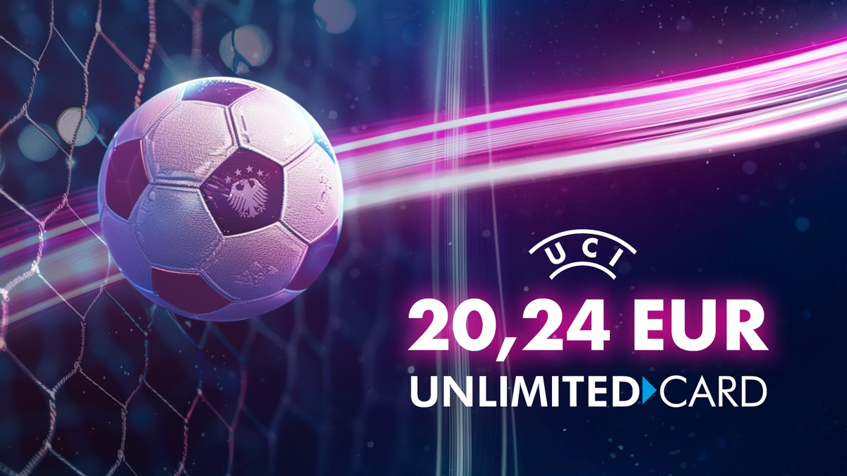 Fußball EM - UCI Spezial Unlimited Card Angebot / UCI Unlimited Card vor der EM für 20.24 Euro - Foto: presseportal.de