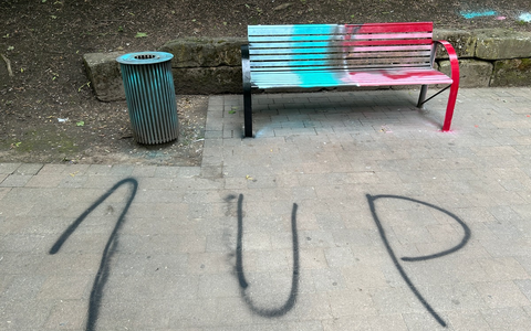 POL-PDLD: Sitzbank An Fronte Diez beschmiert - Zeugen gesucht - Foto: presseportal.de