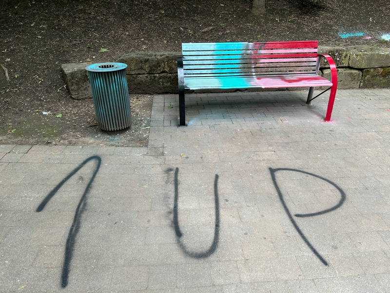 POL-PDLD: Sitzbank An Fronte Diez beschmiert - Zeugen gesucht - Foto: presseportal.de