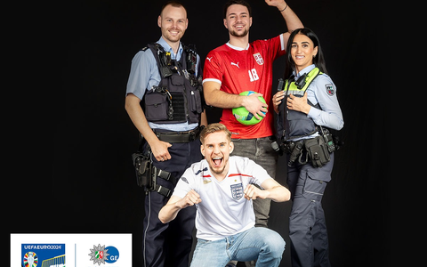 POL-GE: Polizei und Stadt zeigen zur Europameisterschaft Gesichter für Fairplay + Respect - Foto: presseportal.de