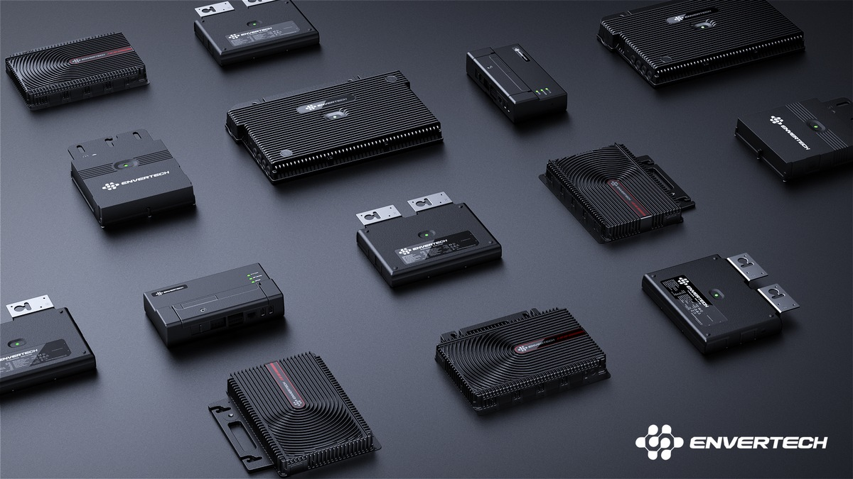 Envertech zeigt auf der Intersolar 2024 neue Mikrowechselrichter / Neues schwarzes Design, Bluetooth-Unterstützung und je nach Modell 2 oder 4 MPPT-Kanäle - Foto: presseportal.de