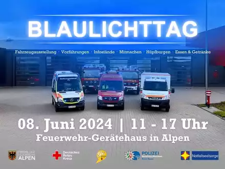 FW Alpen: Veranstaltungshinweise zum morgigen Blaulichttag - Foto: presseportal.de
