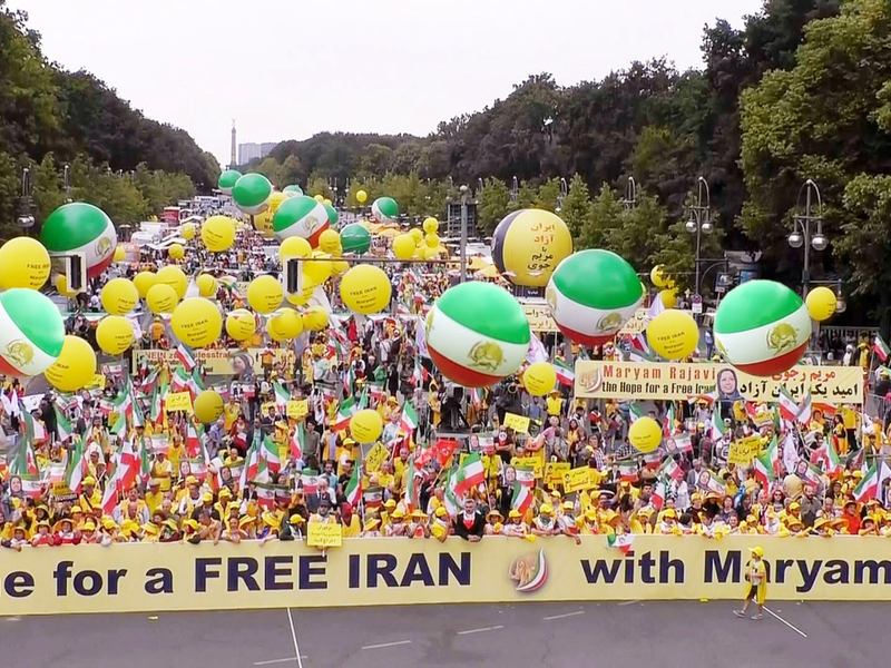 Berliner Massenkundgebung am 29. Juni: Demokratie im Iran, Frieden im Nahen Osten - Foto: presseportal.de