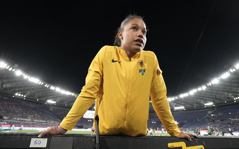 Holte die erste deutsche Medaille bei der Leichtathletik WM in Rom: Kugelstoßerin Yemisi Ogunleye. - Foto: Michael Kappeler/dpa