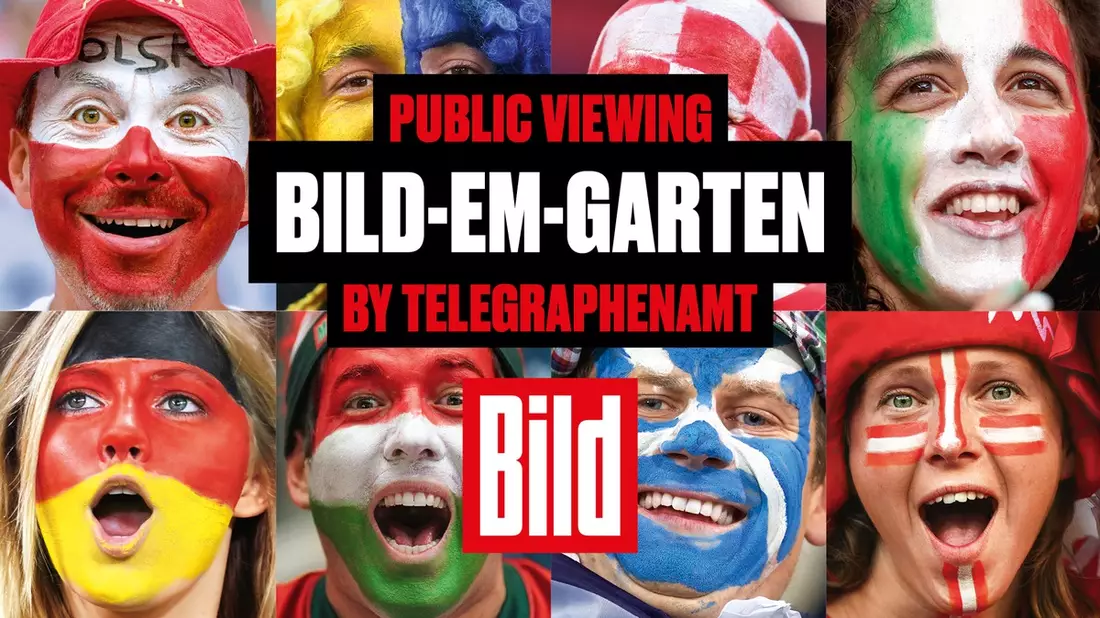 EURO24: BILD und TELEGRAPHENAMT laden zum Public Viewing in Berlin-Mitte / 750 Plätze auf dem Forum an der Museumsinsel in Berlin - Bild: presseportal.de