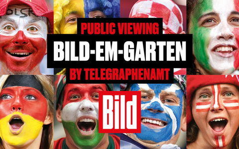 EURO24: BILD und TELEGRAPHENAMT laden zum Public Viewing in Berlin-Mitte / 750 Plätze auf dem Forum an der Museumsinsel in Berlin - Foto: presseportal.de