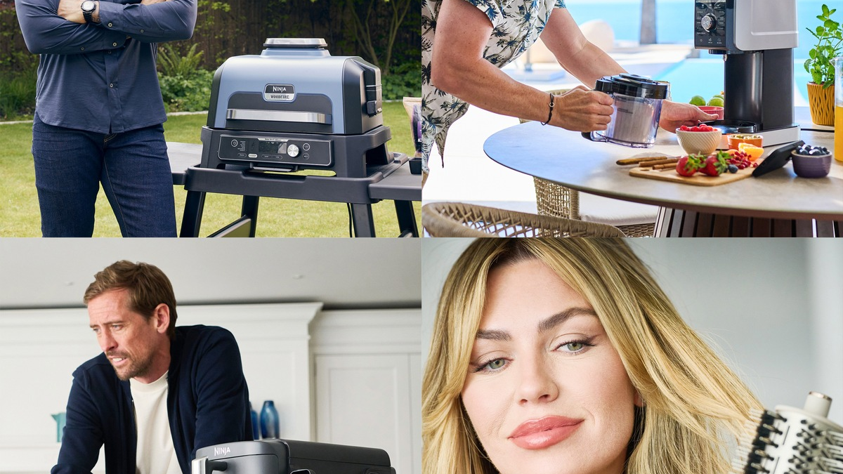 Wer gibt die beste Public-Viewing-Party: Peter Crouch, Thierry Henry oder Bastian Schweinsteiger? Fußballhelden laden zur Kampagne #RaiseYourGame mit SharkNinja ein - Foto: presseportal.de