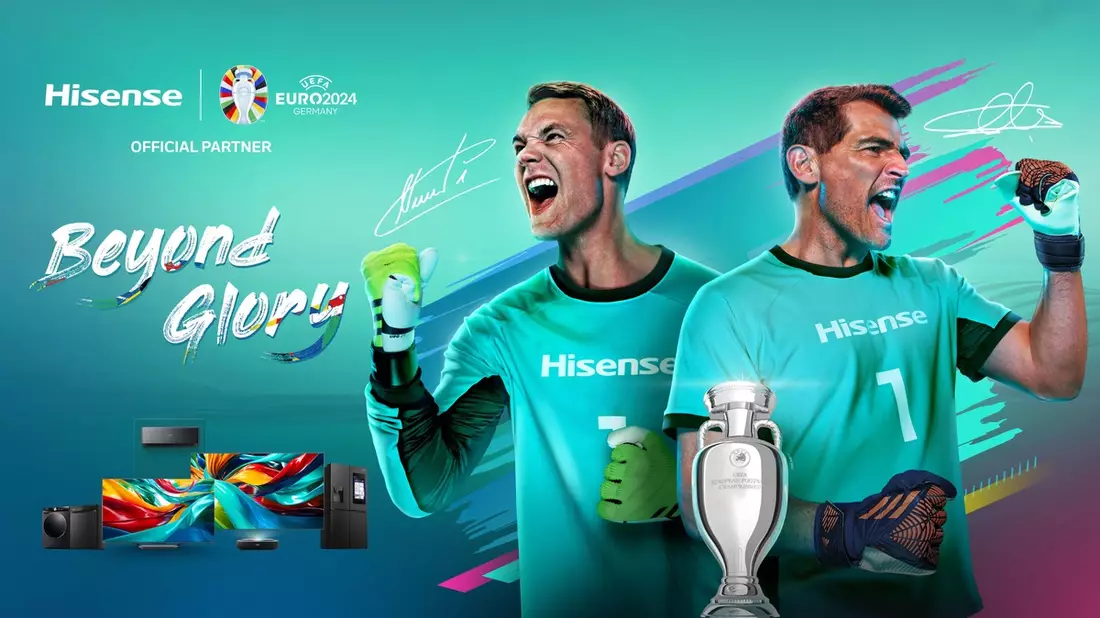 In Fußballstimmung: Hisense ist startklar für die UEFA EURO 2024 - Bild: presseportal.de
