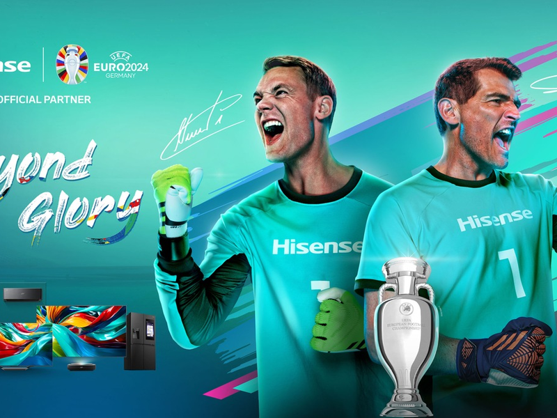 In Fußballstimmung: Hisense ist startklar für die UEFA EURO 2024 - Foto: presseportal.de