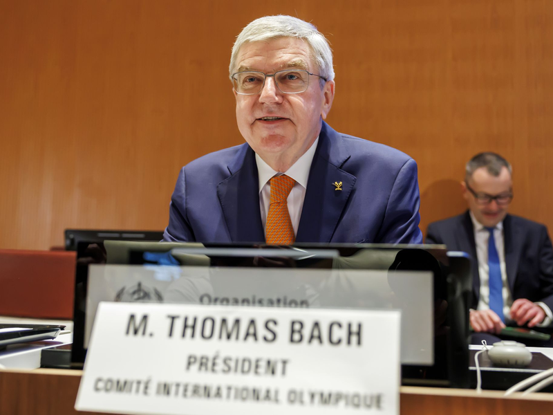IOC-Präsident Thomas Bach geht trotz der angekündigten Neuwahlen in Frankreich von einem reibungslosen Ablauf der Sommerspiele in Paris aus. - Foto: Salvatore Di Nolfi/KEYSTONE/dpa