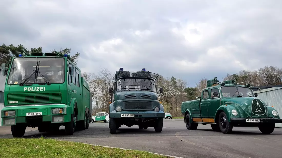 POL-MR: Blaulichtreffen im Polizeioldtimer Museum Zum Öffnungstag am 16. Juni begrüßen die Marburger viele Feuerwehroldies - Bild: presseportal.de