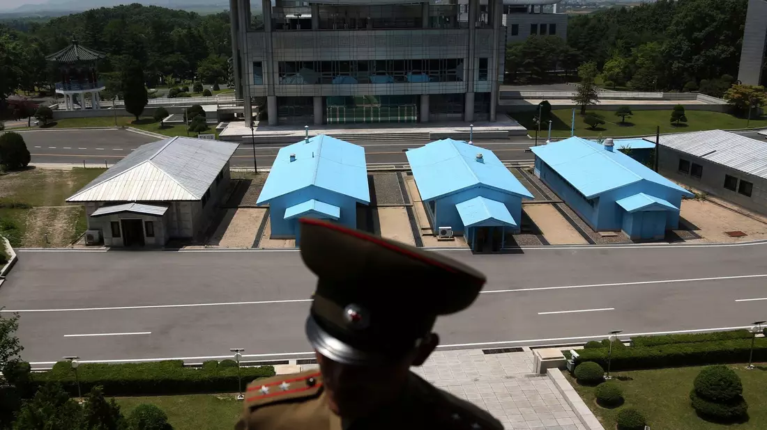 An der Grenze zwischen Nord- und Südkorea kommt es immer wieder zu Zwischenfällen. Zuletzt nahmen die Spannungen deutlich zu. - Bild: Dita Alangkara/AP/dpa