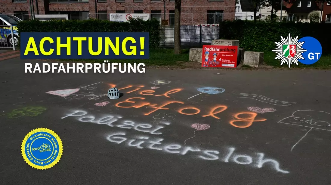 POL-GT: Fahrradprüfung an der Grundschule Werther-Langenheide - Bild: presseportal.de