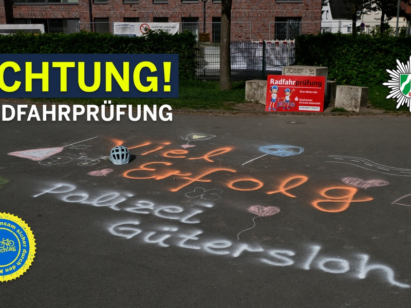 POL-GT: Radfahrprüfung an der Grundschule Nordhorn - Foto: presseportal.de