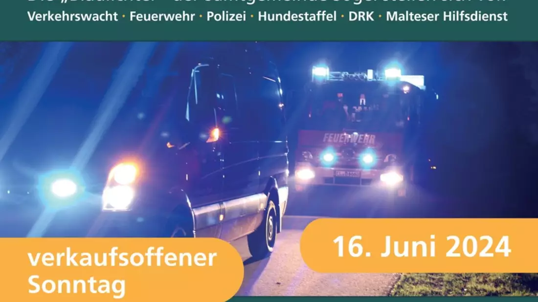 POL-EL: Sögel - Große Blaulichtmeile auf dem Ludmillenhof (Foto) - Bild: presseportal.de