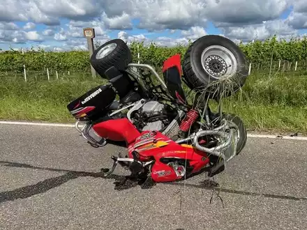 POL-PDLD: Quad-Fahrer schwerverletzt - Foto: presseportal.de