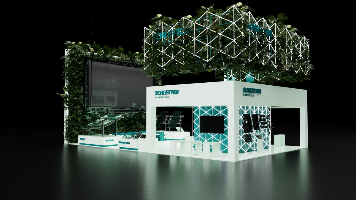 Intersolar 2024: Schletter Group präsentiert sich mit nachhaltigem Messestand - Foto: presseportal.de
