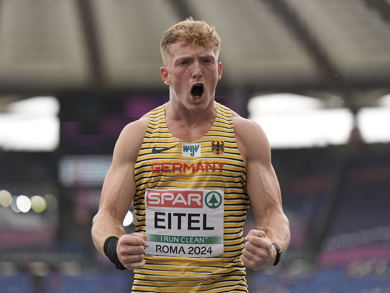 Liegt nach acht Disziplinen auf Platz sechs: Manuel Eitel. - Foto: Michael Kappeler/dpa