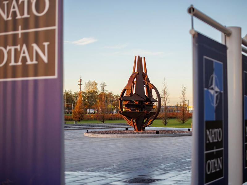 Das Nato-Hauptquartier in Brüssel. - Foto: Olivier Matthys/AP/dpa