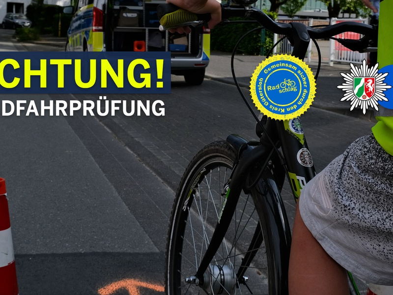 POL-GT: Radfahrprüfung an der Löwenzahn-Grundschule - Foto: presseportal.de