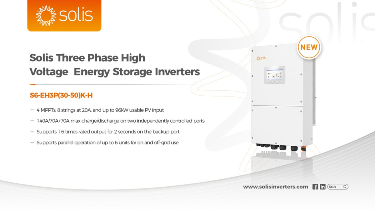 Solis stellt auf der SNEC und der Intersolar Europe bahnbrechende Wechselrichterlösungen vor - Foto: presseportal.de