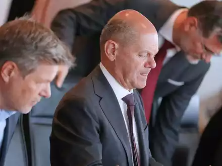 Habeck, Scholz, Schmidt am 12.06.2024 - Foto: über dts Nachrichtenagentur