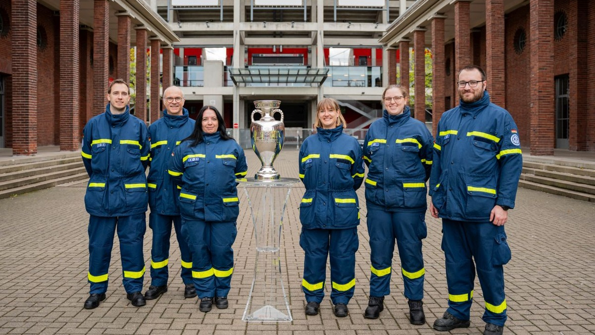 THW LVBEBBST: THW im Einsatz bei der Fußball-Europameisterschaft 2024 / Start heute der Bereitschaft beim THW-Berlin - Foto: presseportal.de