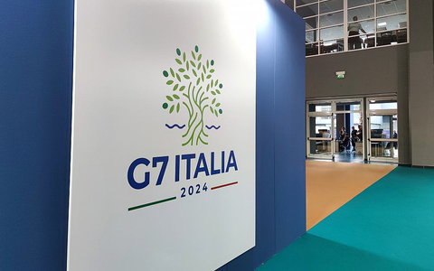 Logo von G7-Gipfel im Juni 2024 - Foto: über dts Nachrichtenagentur