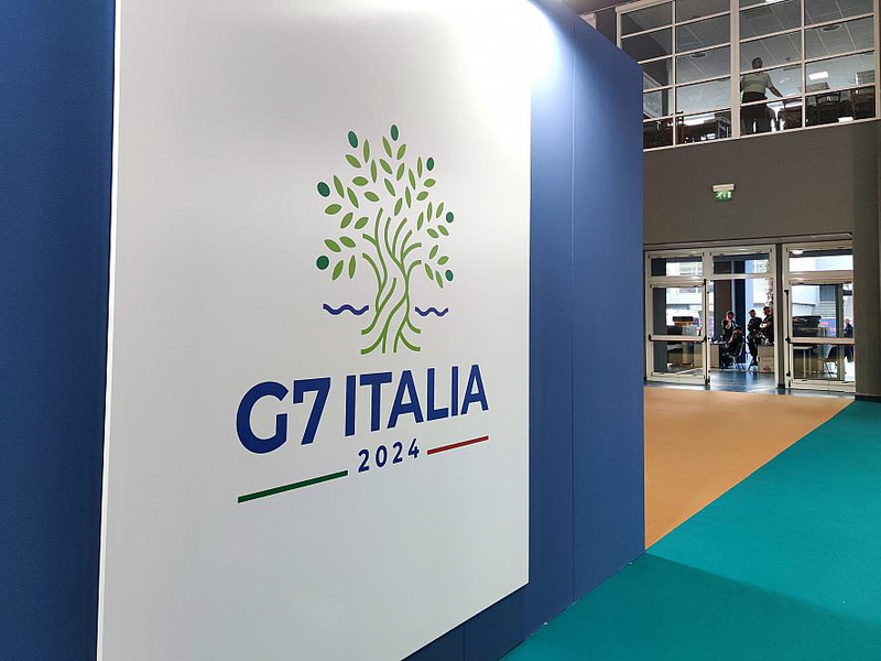 Logo von G7-Gipfel im Juni 2024 - Foto: über dts Nachrichtenagentur