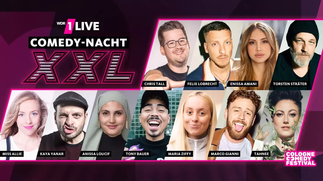 Fünf Arena-Shows in 2024: Die 1LIVE COMEDY-NACHT XXL - Bild: presseportal.de