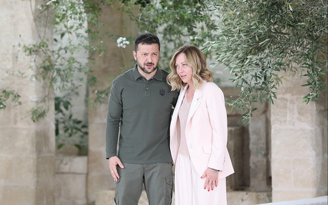 Wolodymyr Selenskyj und Giorgia Meloni am 13.06.2024 - Foto: über dts Nachrichtenagentur