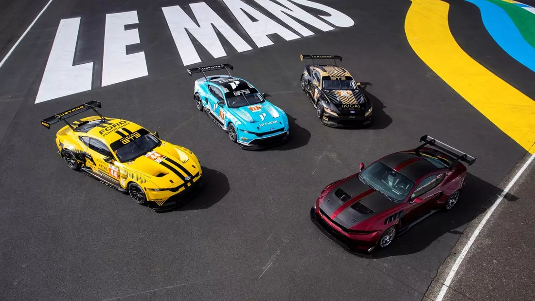 Ford stellt in Le Mans den neuen Mustang GTD mit neuem Performance-Paket und fahrerorientiertem Cockpit vor - Bild: presseportal.de