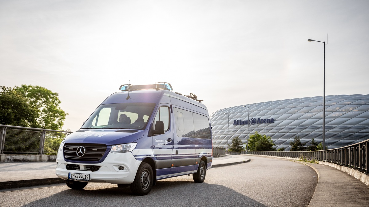 THW Bayern: Einsatzauftakt bei der Fußball-Europameisterschaft - Foto: presseportal.de