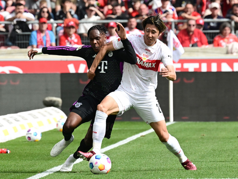 Der FC Bayern München verstärkt sich mit dem Stuttgarter Hiroki Ito (r). - Foto: Bernd Weißbrod/dpa