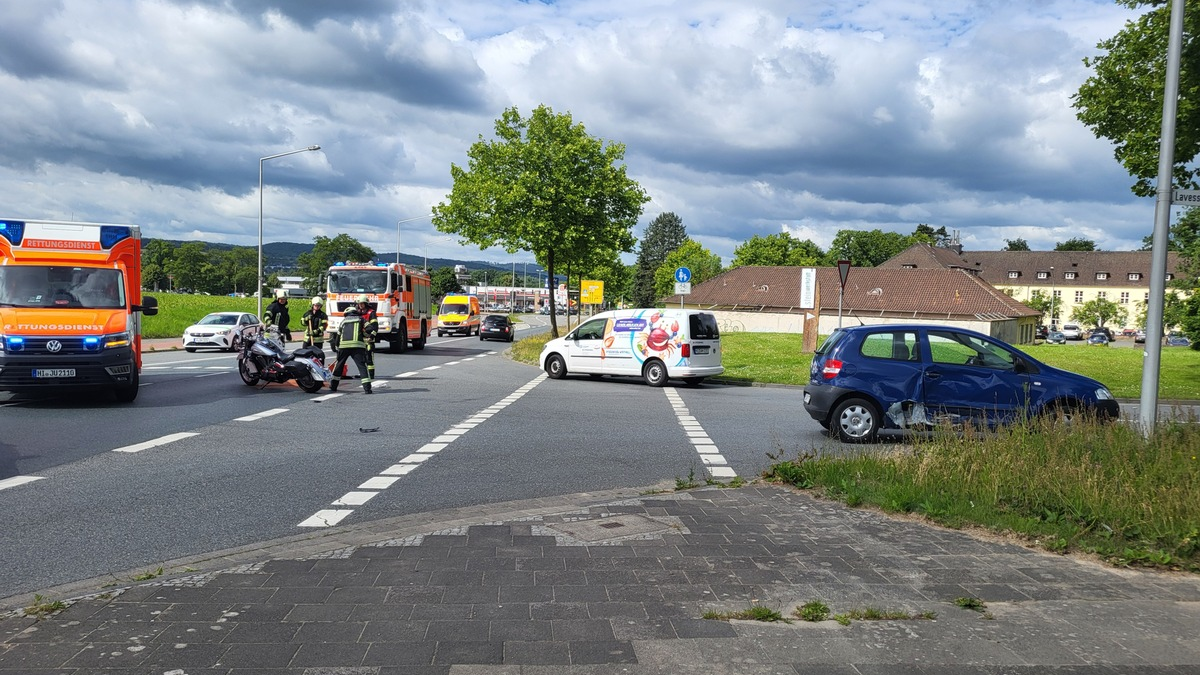 POL-HI: Verkehrsunfall mit schwer verletztem Motorradfahrer - Foto: presseportal.de