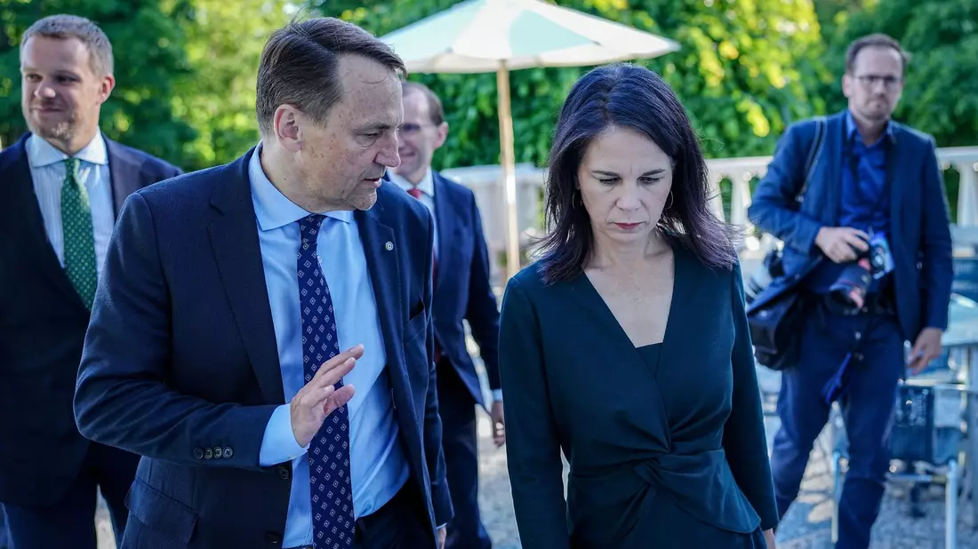 Bundesaußenministerin Annalena Baerbock beim Treffen der Außenministerinnen und Außenminister des Ostseerats. - Bild: Kay Nietfeld/dpa