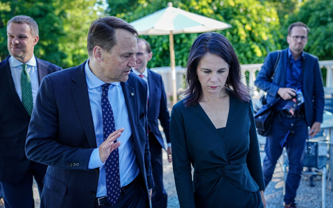 Bundesaußenministerin Annalena Baerbock beim Treffen der Außenministerinnen und Außenminister des Ostseerats. - Foto: Kay Nietfeld/dpa