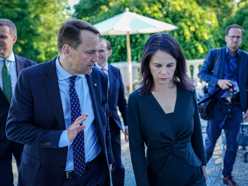 Bundesaußenministerin Annalena Baerbock beim Treffen der Außenministerinnen und Außenminister des Ostseerats. - Foto: Kay Nietfeld/dpa