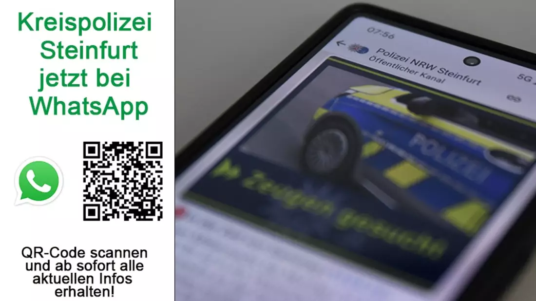 POL-ST: Kreis Steinfurt, Kreispolizeibehörde informiert nun auch über WhatsApp - Bild: presseportal.de