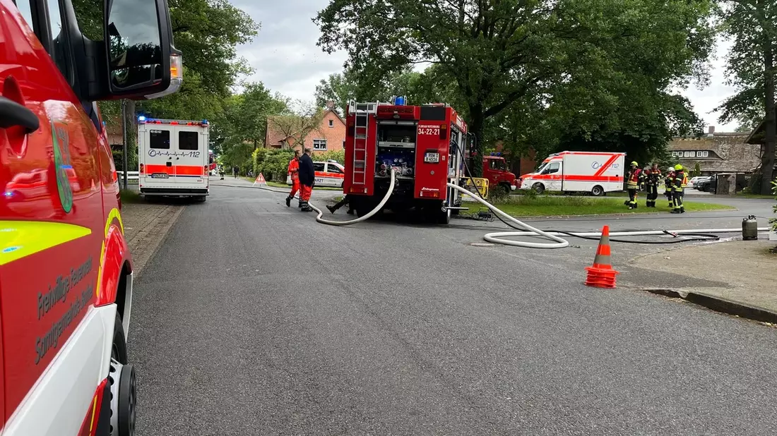 FW-ROW: Gasofen gerät in Wohnung in Brand - Bild: presseportal.de